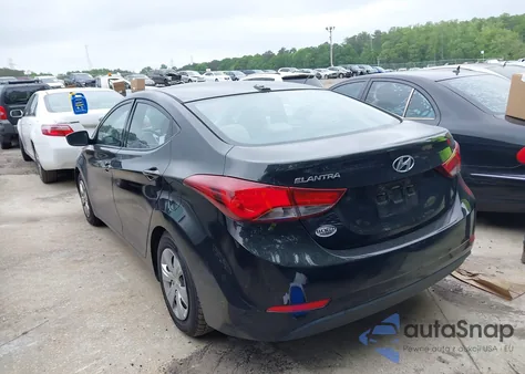 2016 Hyundai Elantra Se из США, поврежденный, VIN 5NPDH4AE3GH718764